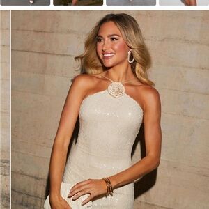 Dee Elly Halter Sequin Dress